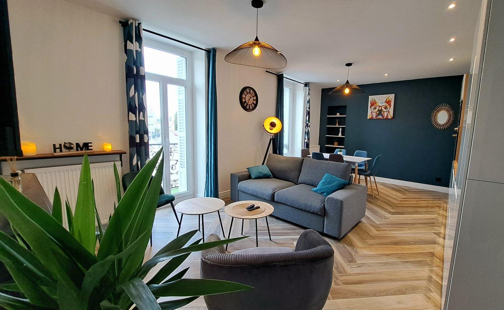 Ferienwohnung L'Indigo, 4-6 Pers, 2Ch-2Sdb, Proche Cite De La Gastronomie Dijon Exterior foto